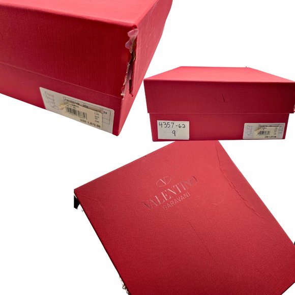 VALENTINO GARAVANI LEATHER ROCKSTUD ROSE GOLD GLADIATOR METALLIC SANDALS, SZ 39 - Picture 15 of 15